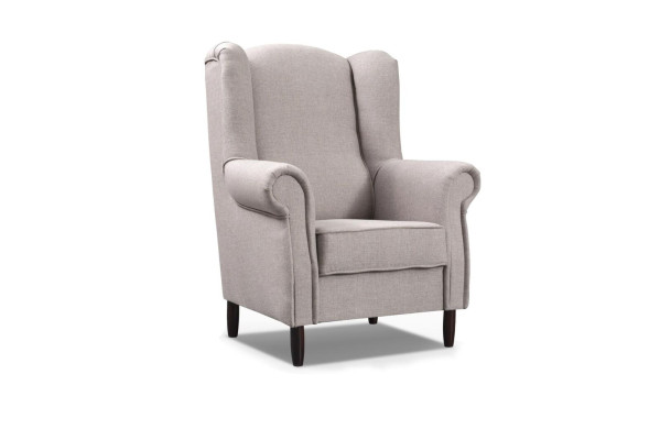 Armchair Stool Side Desig Wing Chair Set Suite Upholstery Relax TV 2-piece