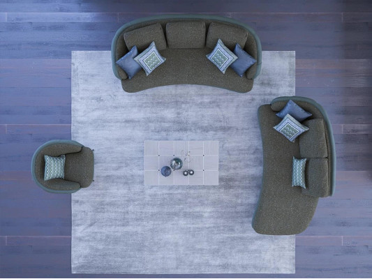 Modern Furniture Chesterfield Upholstered furniture Living room Sofa set 4pcs Furnishings