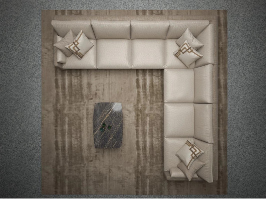 Luxury Corner sofa Couch Living room Sofa Upholstery Seat L-shape Suite 2x Coffee table