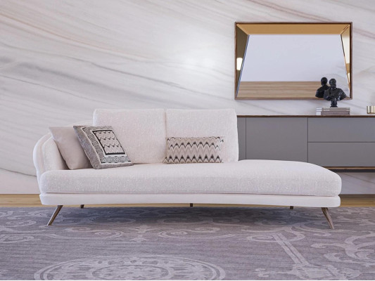 Sofa Three Seater Upholstery Textile Modern Relax Seat Luxury Furniture Living room