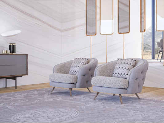 Designer Armchair Modern Furnishings Upholstered furniture Living room Luxury Upholstery Seat