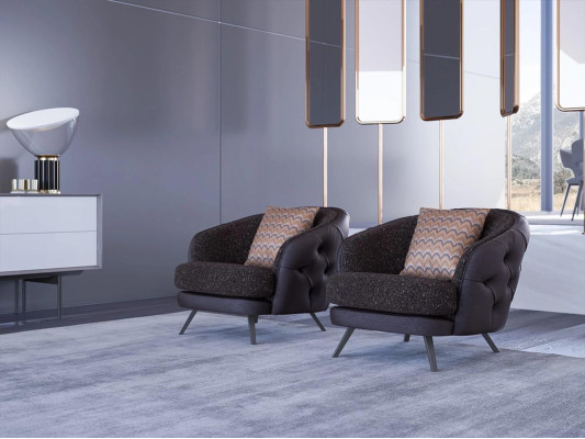 Chesterfield Armchair Luxury Upholstered Seat Living room Upholstered furniture new Furnishings