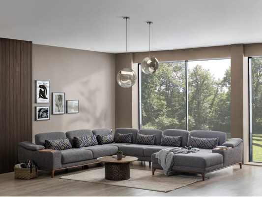 Luxury Sofa U-shape Modern Living room Corner sofa Upholstered furniture new Sofa Couch