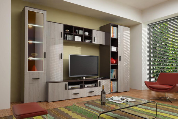 Living room Wall shelf TV Wardrobe Wall cabinets Shelf Wood Living room Furniture new