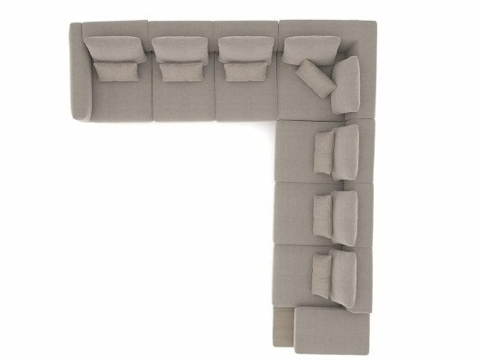 Designer Sofa Couch Corner sofa L-FormTextil Upholstery Suite Living room Coffee table