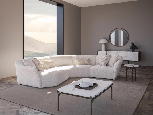 U-shape Sofa Couch Upholstery Suite Living room Design Corner sofa new Coffee table