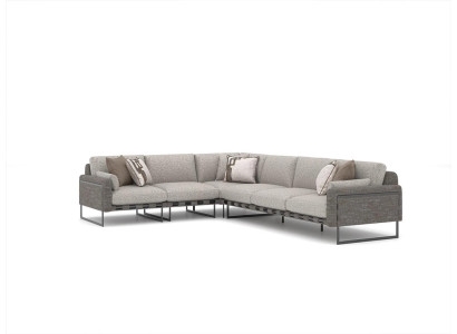 Sofa Couch Gray Upholstered furniture Corner sofa L-shape Suite Furnishings Living room