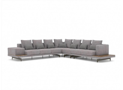 Gray Sofa Couch L-shape Designer Textile Furniture Upholstered Sofa Living room new