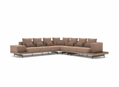 Modern Upholstered furniture Corner sofa L-shape new Coffee table Living room Luxury