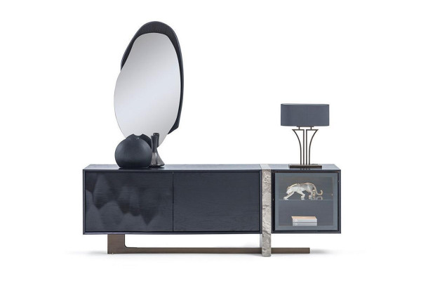 Sideboard Buffet Mirror Dining room Living room Modern Design 2-piece. set