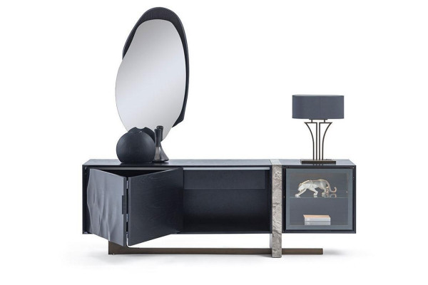 Sideboard Buffet Mirror Dining room Living room Modern Design 2-piece. set