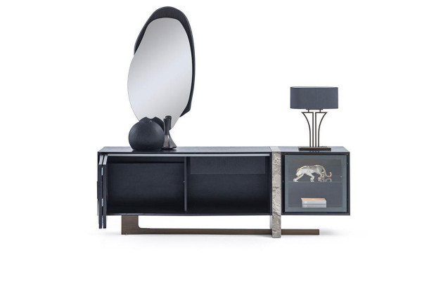 Sideboard Buffet Mirror Dining room Living room Modern Design 2-piece. set