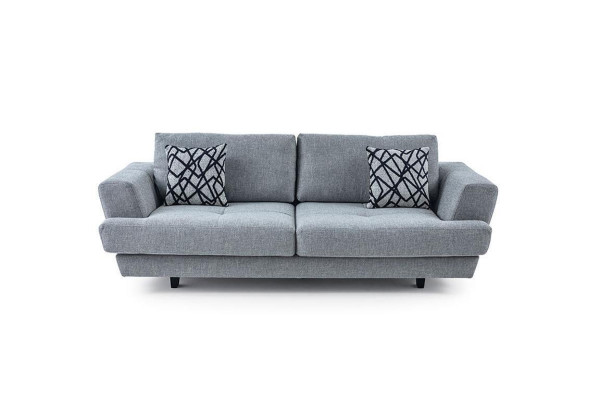 Living room Design 3-Seater Gray Sofa Modern Luxury Fabric Sofa Exclusive