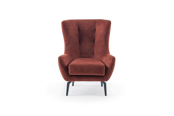 Chesterfield Design Modern Luxury 1-Seater Fabric Sofa Living Room Lounge
