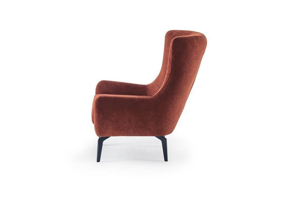 Chesterfield Design Modern Luxury 1-Seater Fabric Sofa Living Room Lounge