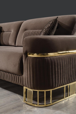 Luxury living room set 3 pieces. Luxury sofa set 3 + 3+ 1 seater novelty