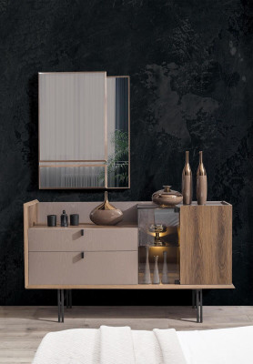 Modern Bedroom Set Perfect Bed 2x Bedside tables and Dressing table