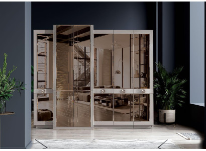 Wardrobe Stylish Luxury Wardrobe Modern Beige Bedroom Furniture