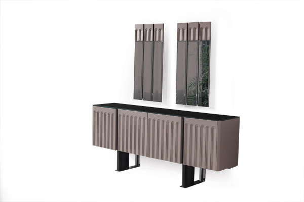 Modern Dining room Set Consists of Sideboard and 2x Mirror Perfect 3-piece.