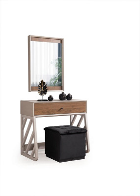 Modern Bedroom Set Consists of Dressing table with Mirror Beige new