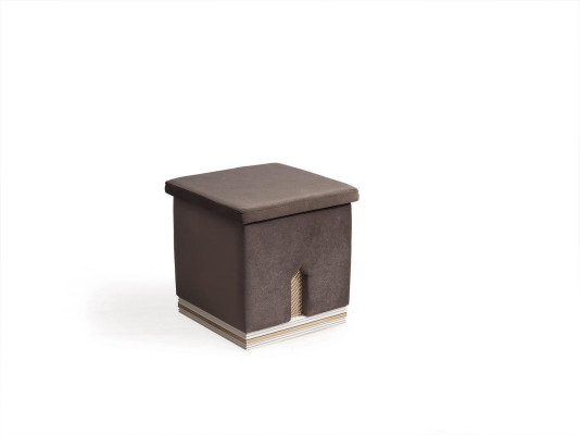 Designer Stool Brown Luxury Upholstery Stool Seat Relax Modern Style new