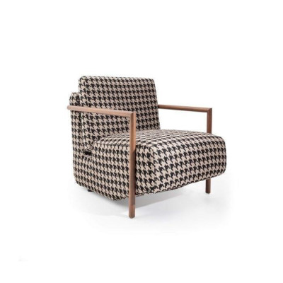 Stylish cocktail chair made from linen fabric for a charming ambience