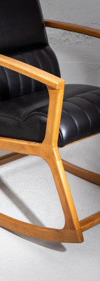 Modern Rocking Chairs Black Color Perfect Furniture for Living room new