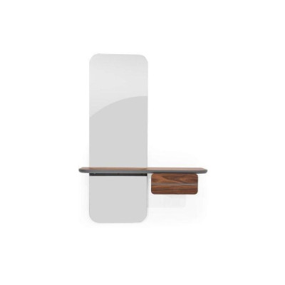 Luxurious Mirror with Shelf for Hall Modern Mirror with Lighting