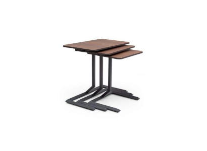 Modern side tables in a set of three for stylish living spaces