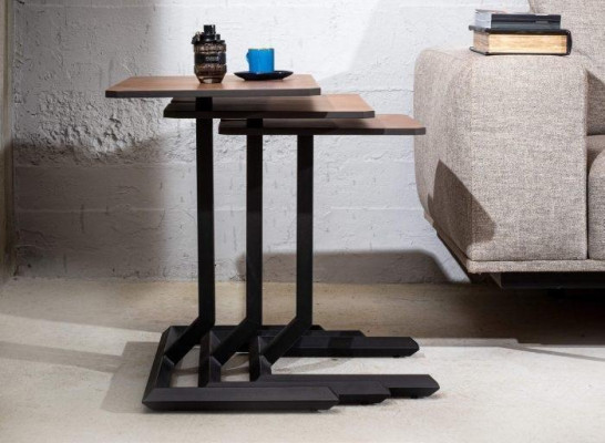 Modern side tables in a set of three for stylish living spaces