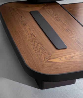 Modern coffee table in elegant gray - stylish home accessory new