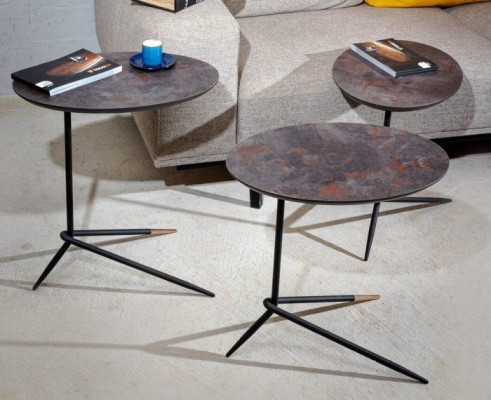 Set of 3x side tables in a modern design - accents for your home
