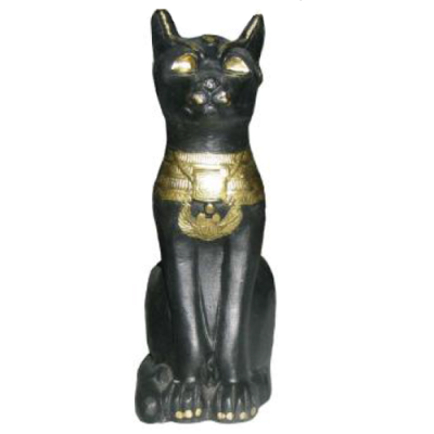 Figure Egyptian Cat Bastet Statues Figures Decoration Plastic 18cm Egypt