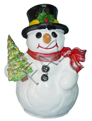 Design snowman figure sculpture figures stone figure concrete decoration decoration new