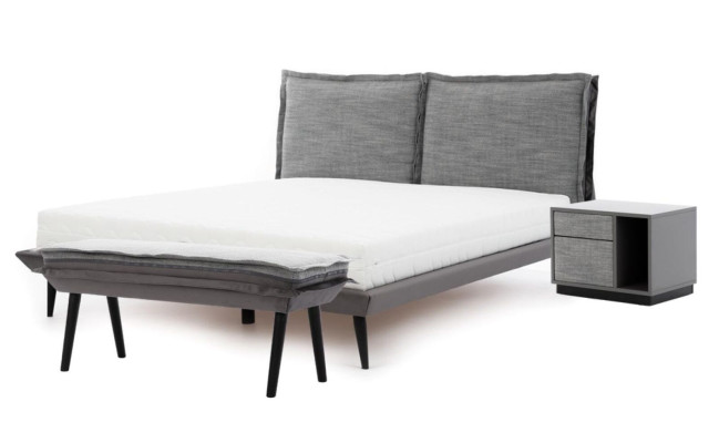 Bed Gray Beautiful Design Modern Luxury Beds Bedroom Elegant Furniture