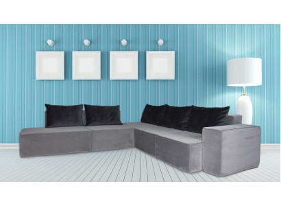 Designer Sofa Corner sofa Fabric sofa System Sofa Textile Velvet Corner sofa Couch SL Sofa 2