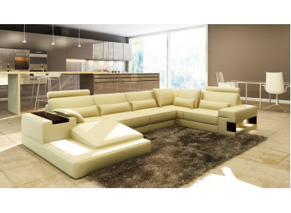Modern Designer Corner sofa U-shape Living landscape Couch Sofas Upholstery