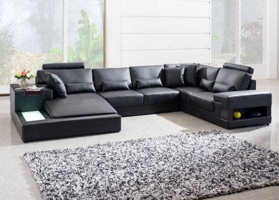 Modern Designer Corner sofa U-shape Living landscape Couch Sofas Upholstery