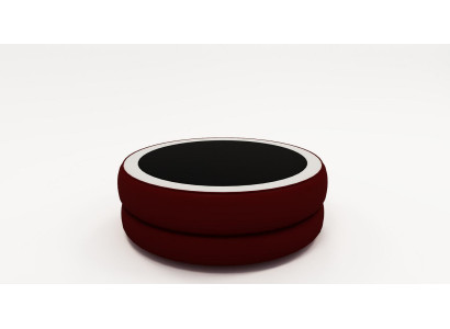 Round Round Living Room Glass Table Upholstery Side Modern Leather Sofa Table