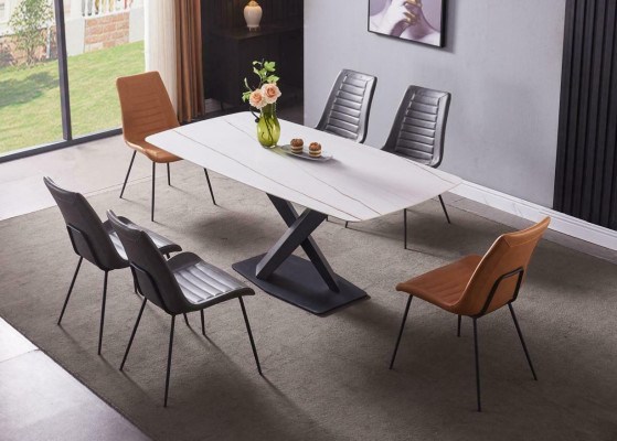 Luxury Dining room Tables Table Metal Dining room table Modern Furniture new stainless steel