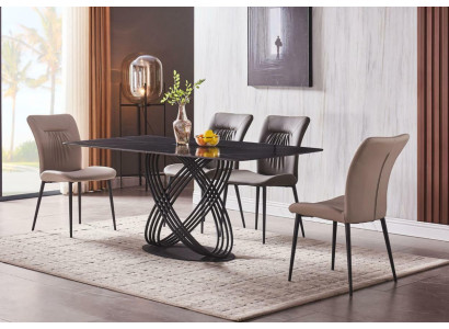 Luxury Table stainless steel Dining table Dining room Dining tables Kitchen Tables Design Metal