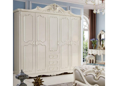 Wardrobe Baroque Antique Style Rococo Bedroom Cabinets Solid wood new