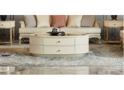 Coffee table Design Tables Oval Coffee Side tables Living room Solid wood