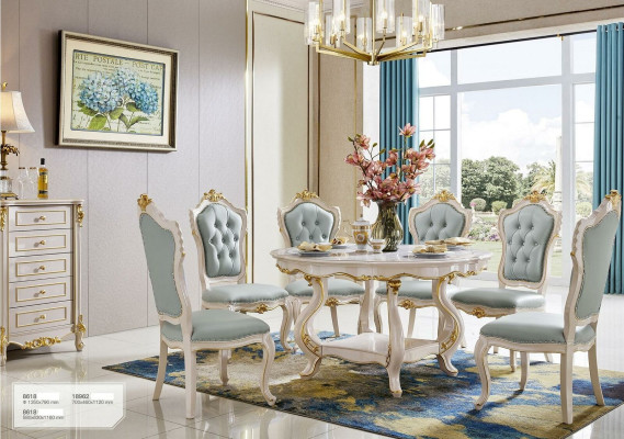 Round Dining table Round Living room table Table Design Solid wood Dining room 135cm