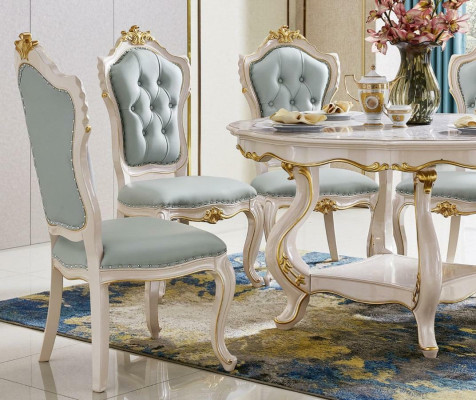 Round Dining table Round Living room table Table Design Solid wood Dining room 135cm