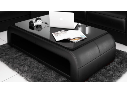 Sofa table design table living room glass leather decorative couch side sofa
