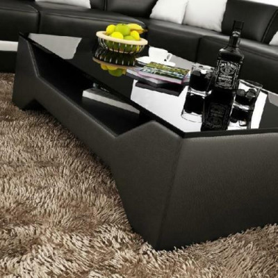 Sofa table design table living room glass leather sofa side coffee couch