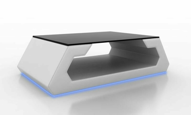 Sofa table design living room glass leather couch sofa table side coffee