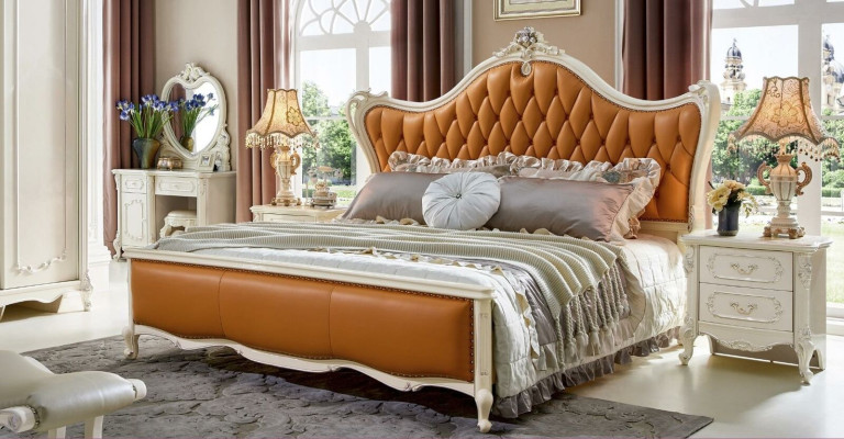 Wardrobe Cabinets Baroque Solid wood Wardrobe Antique Style Bedroom