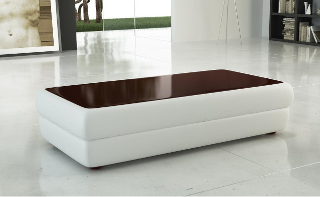Classic r designer Coffee table Living room Furniture Leather Side table